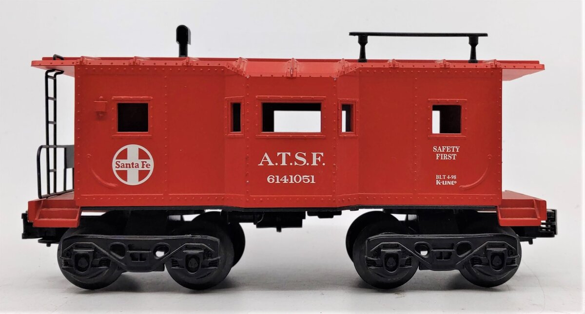 K-Line K614-1051 Atchison Topeka & Santa Fe Bay Window Caboose LN/Box