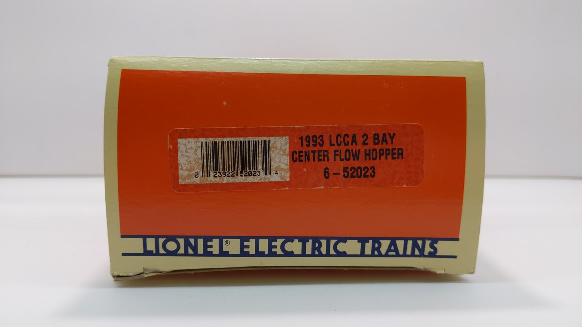 Lionel 6-52023 O Gauge LCCA 1993 D&TS 2-Bay Center Flow Hopper #2601 EX/Box