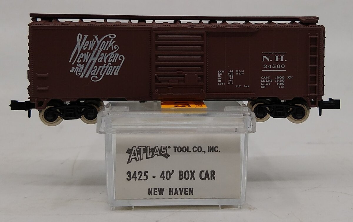 Atlas 3425 N Scale NYNH&H Box Car #34500 LN/Box