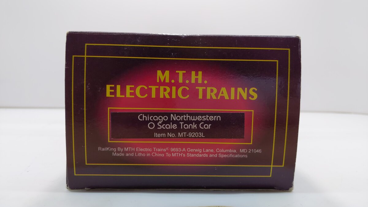 MTH 20-9203 O Gauge Chicago North Western Tank Car #3478 NIB