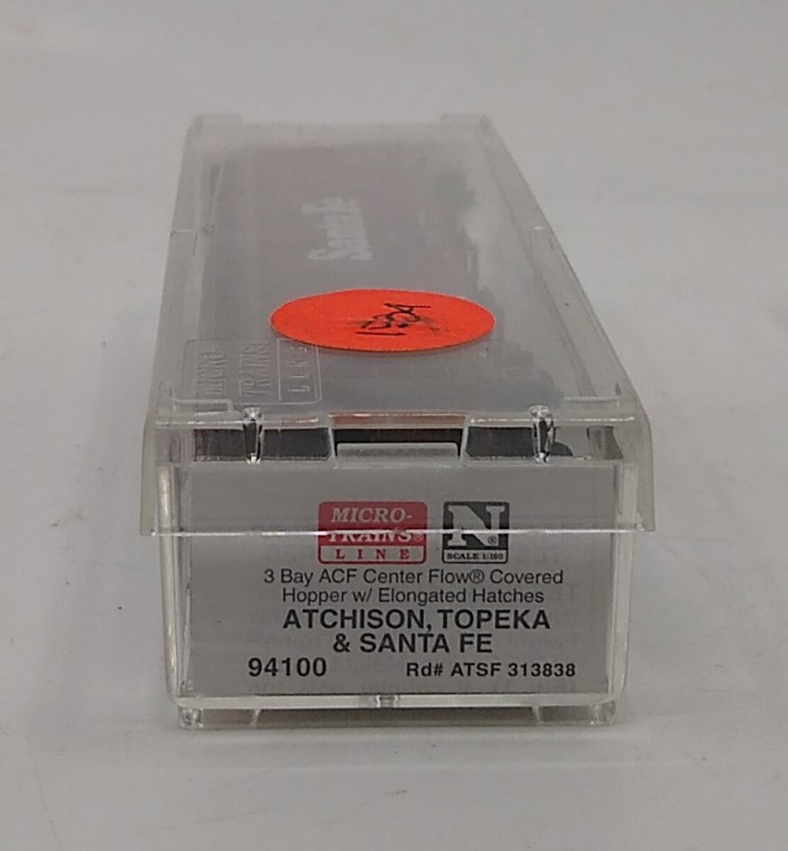 Micro-Trains 09400100 N Santa Fe 3-Bay ACF Center Flow Covered Hopper #313838 NIB