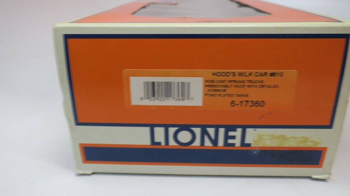 Lionel 6-17360 O Gauge Hood's Milk Car #810