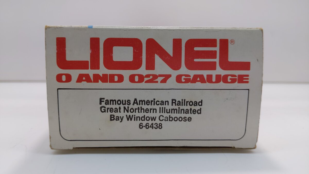 Lionel 6-6438 O Gauge Great Northern Bay Window Caboose EX/Box