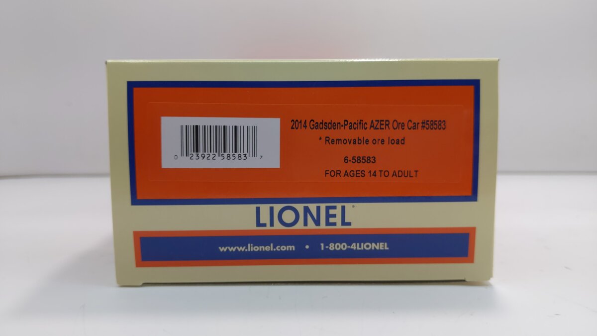 Lionel 6-58583 2014 Gadsden-Pacific AZER Ore Car LN/Box