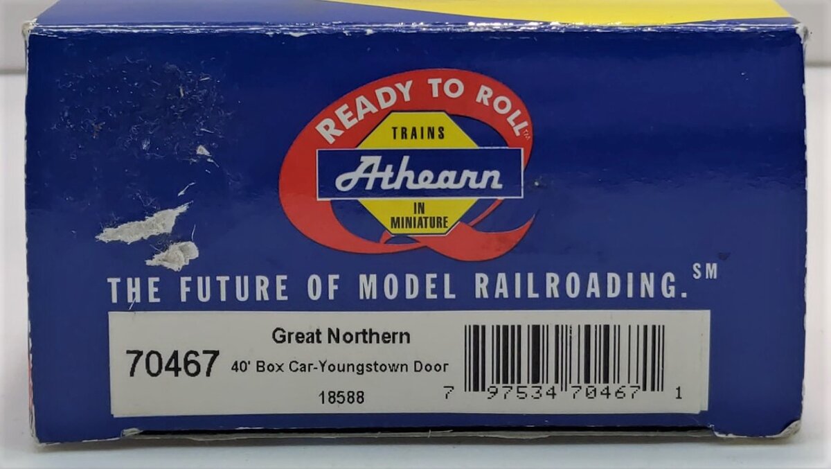 Athearn 70467 HO Great Northern 40' Youngstown Door Box Car #18588