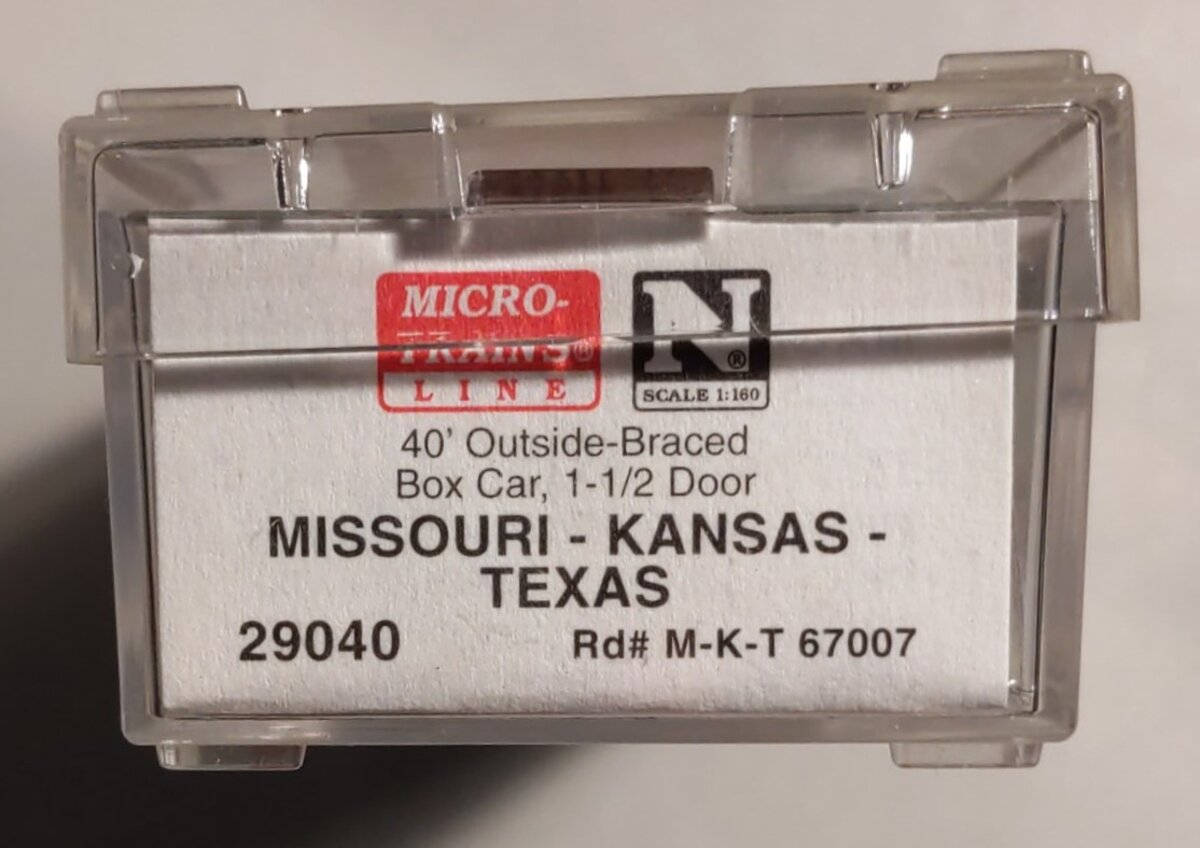 Micro-Trains 02900040 N MKT 40' 1&1/2 Door Outside Braced Boxcar #67007 NIB
