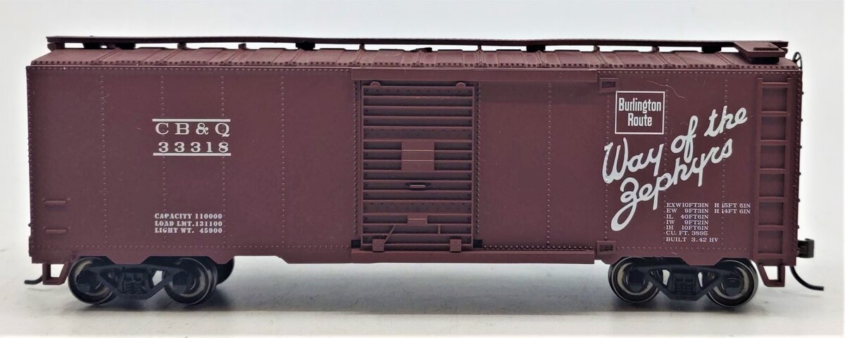 Bachmann 15003 HO Burlington Steam Era 40' Box Car