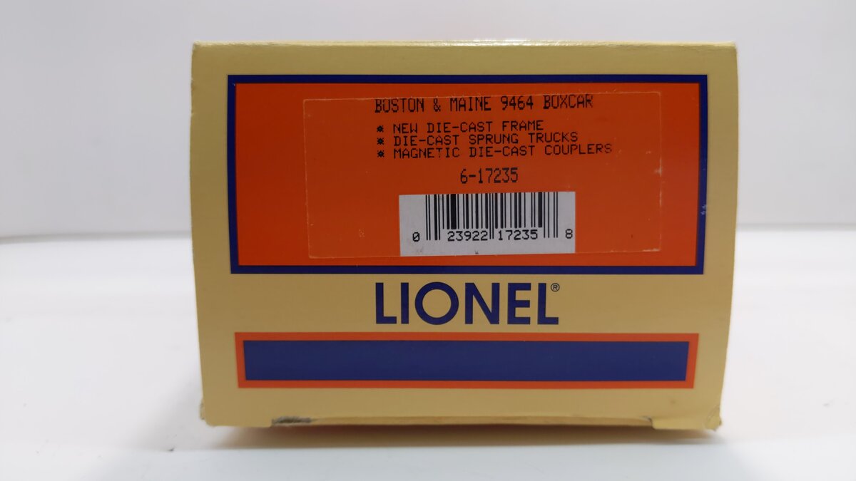 Lionel 6-17235 O Gauge Boston & Maine Boxcar #9464-398 LN/Box