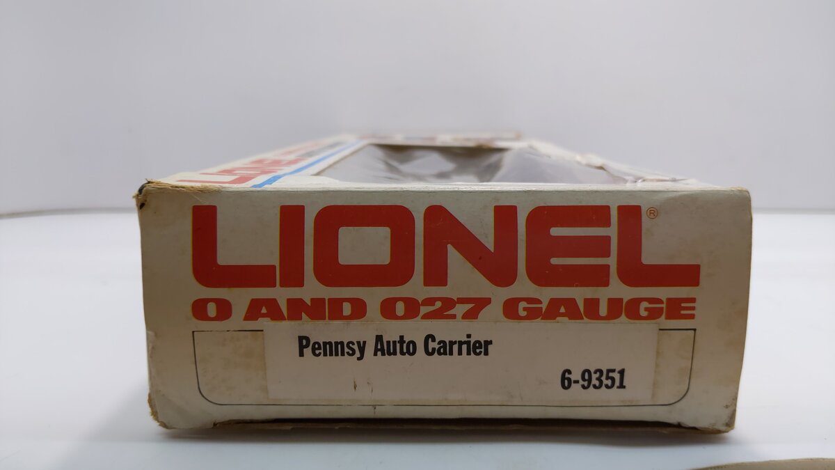 Lionel 6-9351 O Gauge Pennsylvania Auto Carrier LN/Box