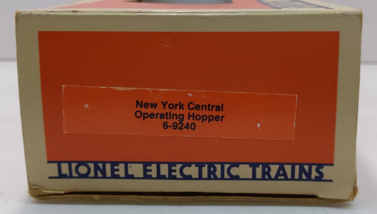 Lionel 6-9240 O Gauge New York Central 2-Bay Operating Hopper #9240 NIB