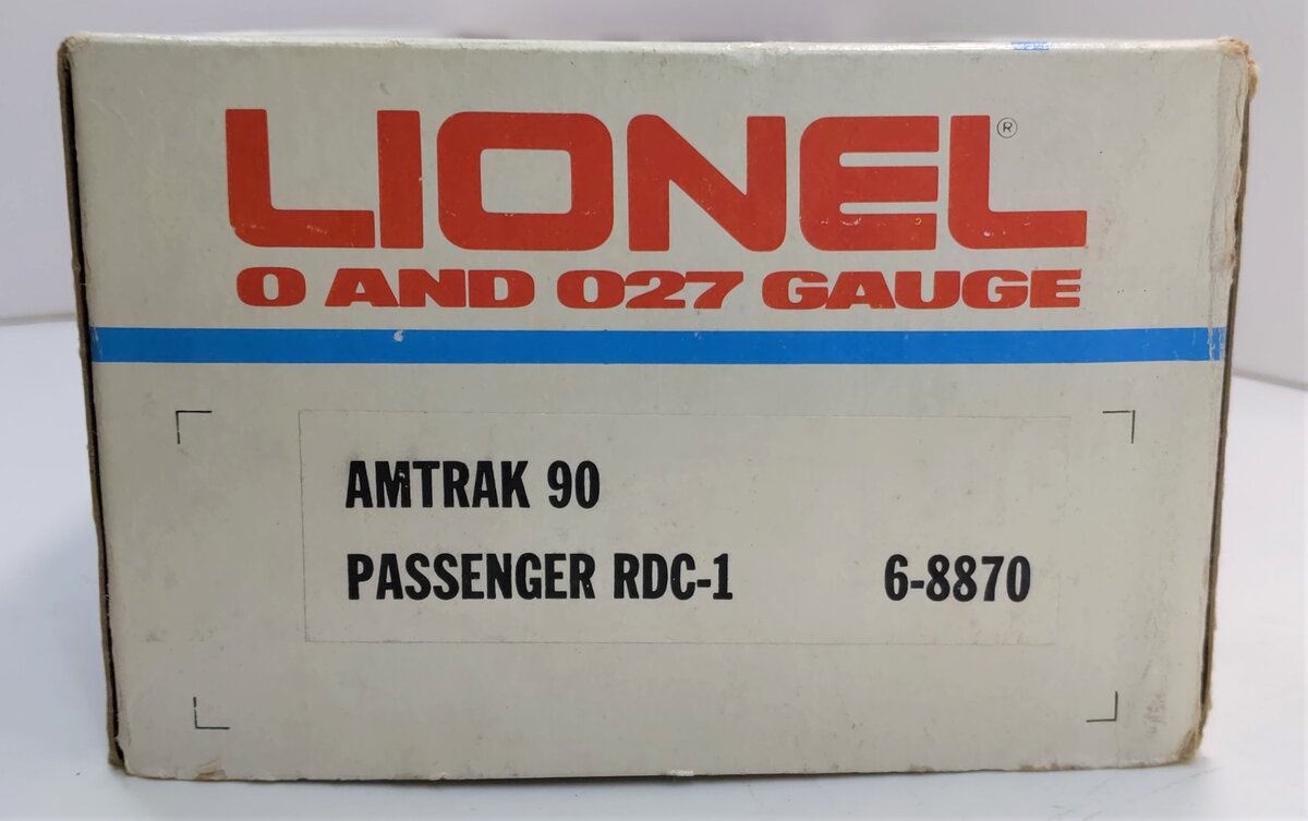 Lionel 6-8870 O Gauge Amtrak 90 RDC-1 Non-Powered Passenger #8870 LN/Box