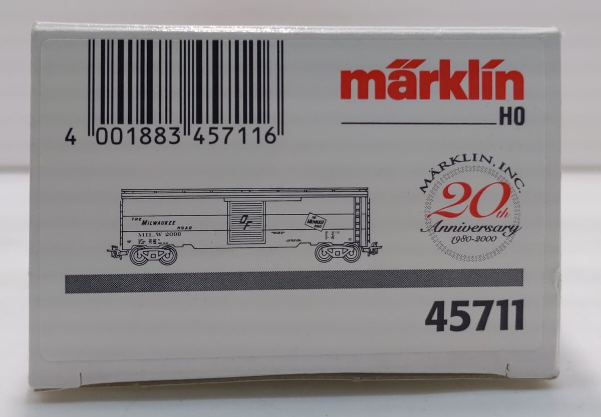 Marklin 45711 HO Scale Milwaukee Road Limited Edition Boxcar EX/Box