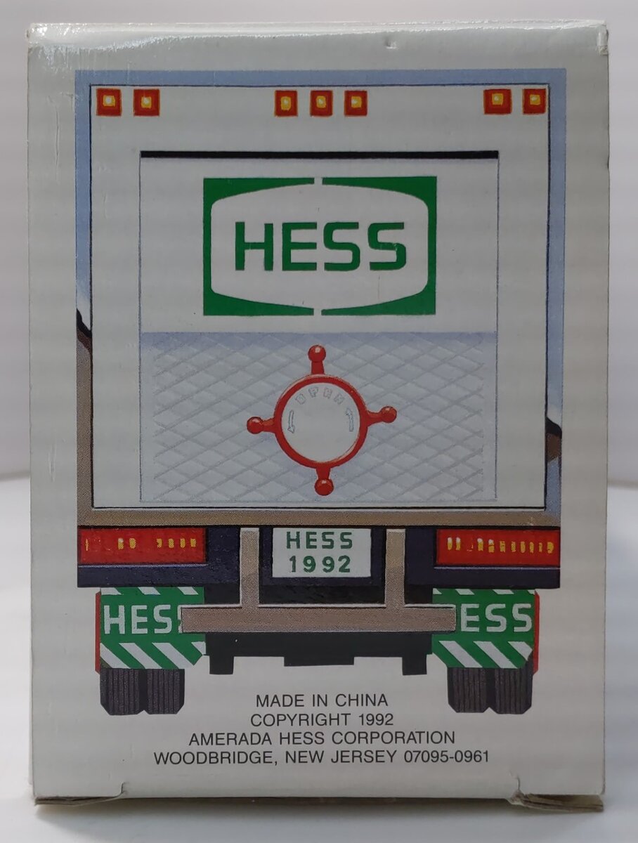 Hess 1992 Die Cast 18 Wheeler and Racer w/Friction Motor