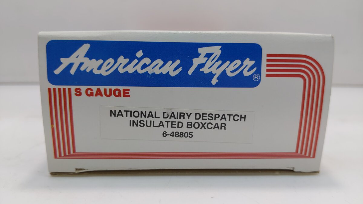 American Flyer 6-48805 S National Dairy Dispatch Insulated Boxcar #8805 LN/Box