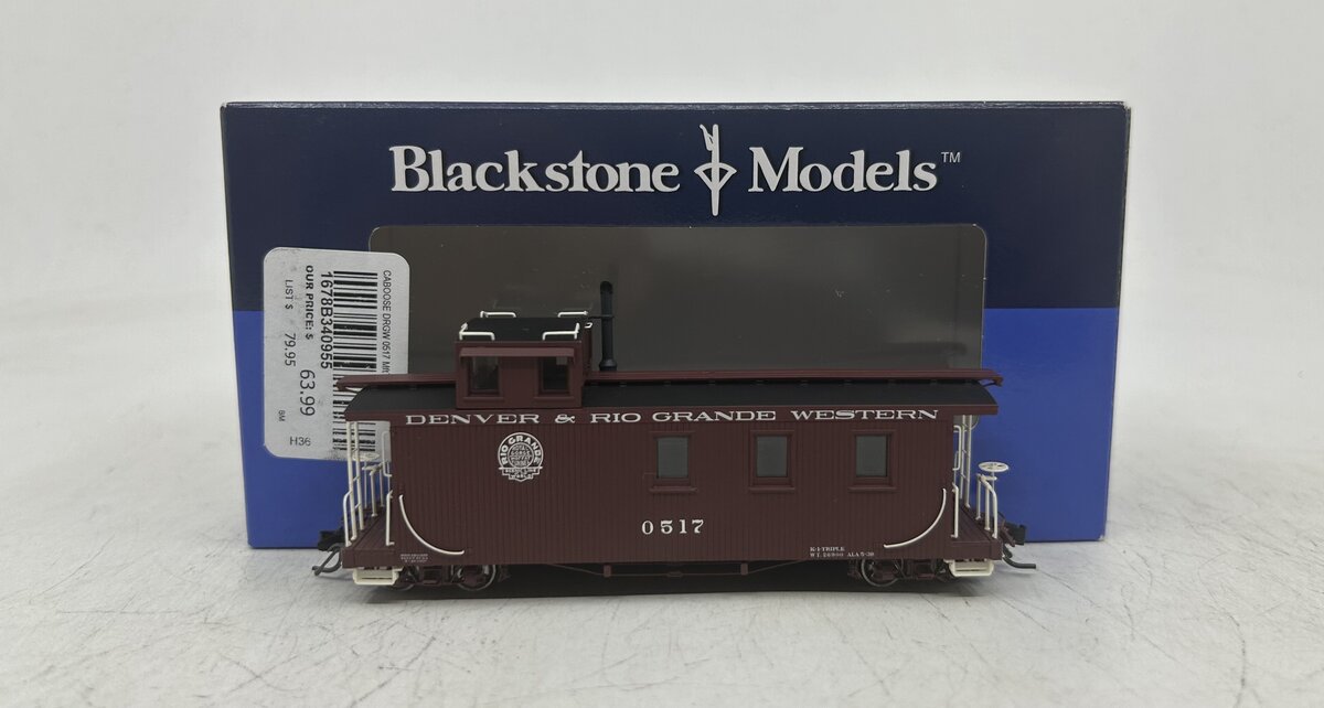 Blackstone Models 340955 HOn3 D&RGW Long Caboose #0517