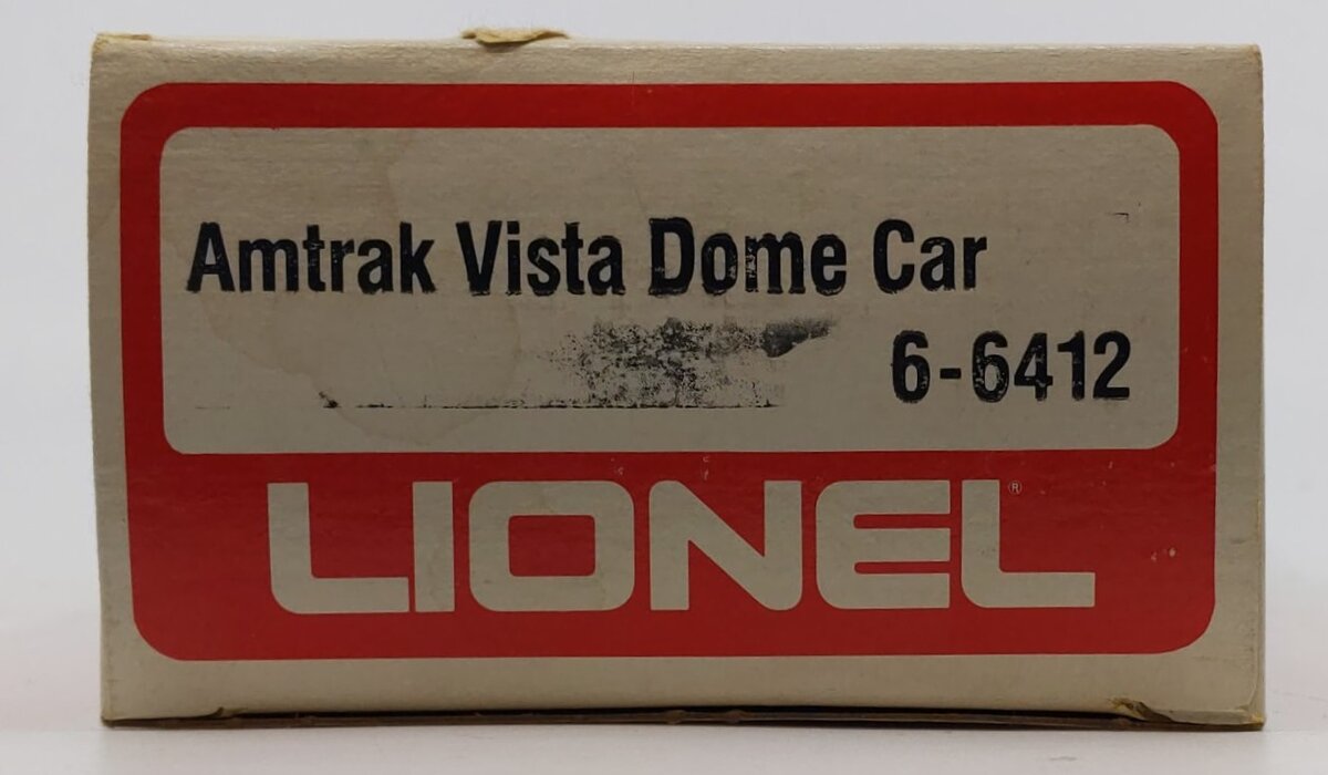 Lionel 6-6412 O Gauge Amtrak Vista Dome Passenger Car LN/Box