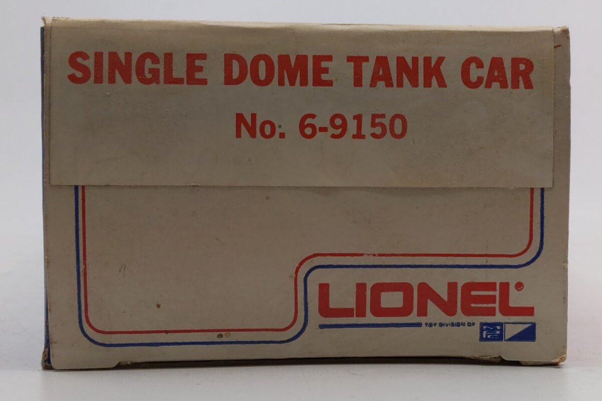 Lionel 6-9150 O Gauge Gulf Single Dome Tank Car #9150 NIB