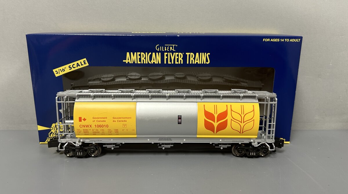American Flyer 6-48862 S Scale Government of Canada Cylindrical Hopper LN/Box