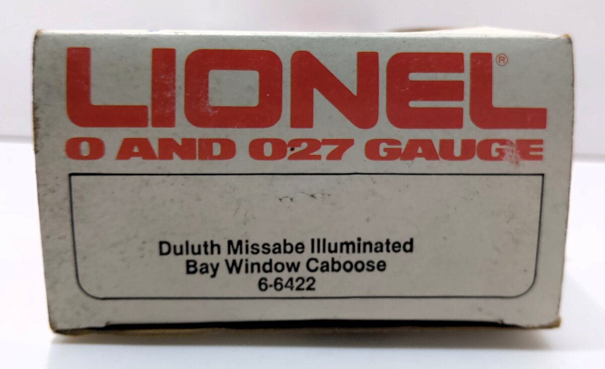 Lionel 6-6422 O Gauge Duluth Missabe Illuminated Bay Window Caboose LN/Box