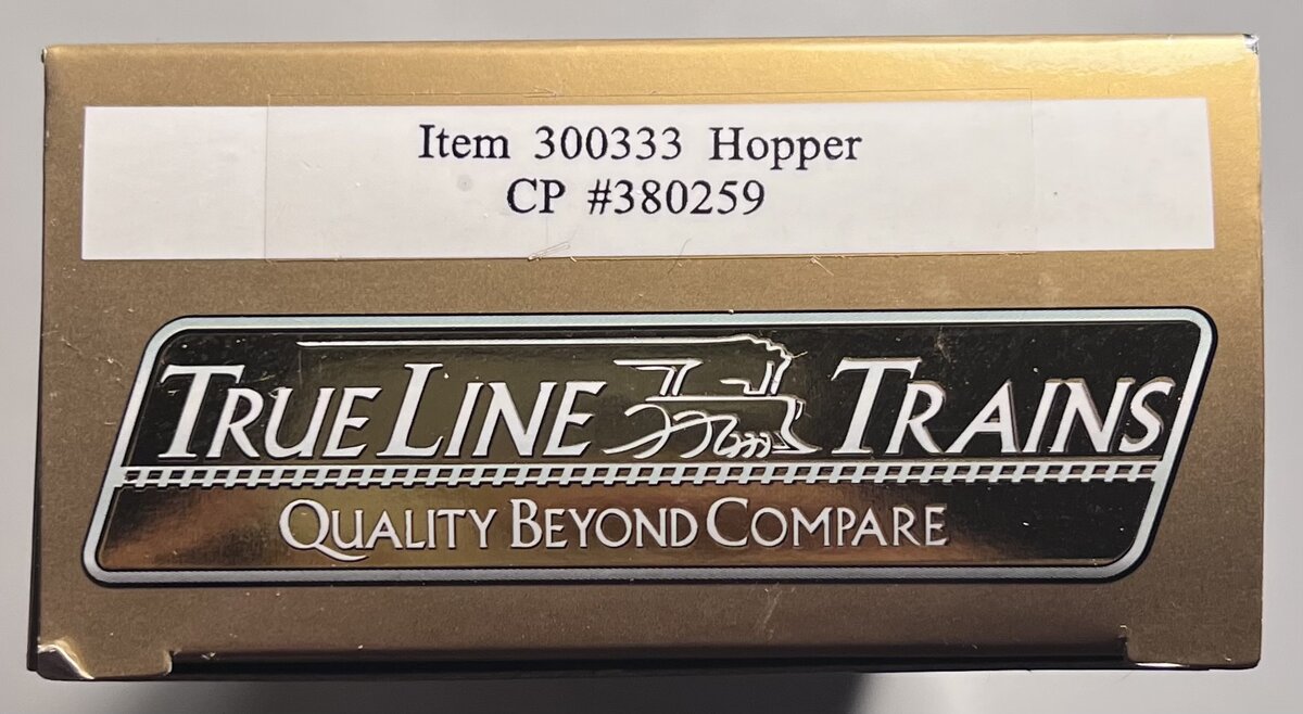 True Line Trains 300333 HO Scale Canadian Pacific "Slab Sided" Hopper #380259 LN/Box