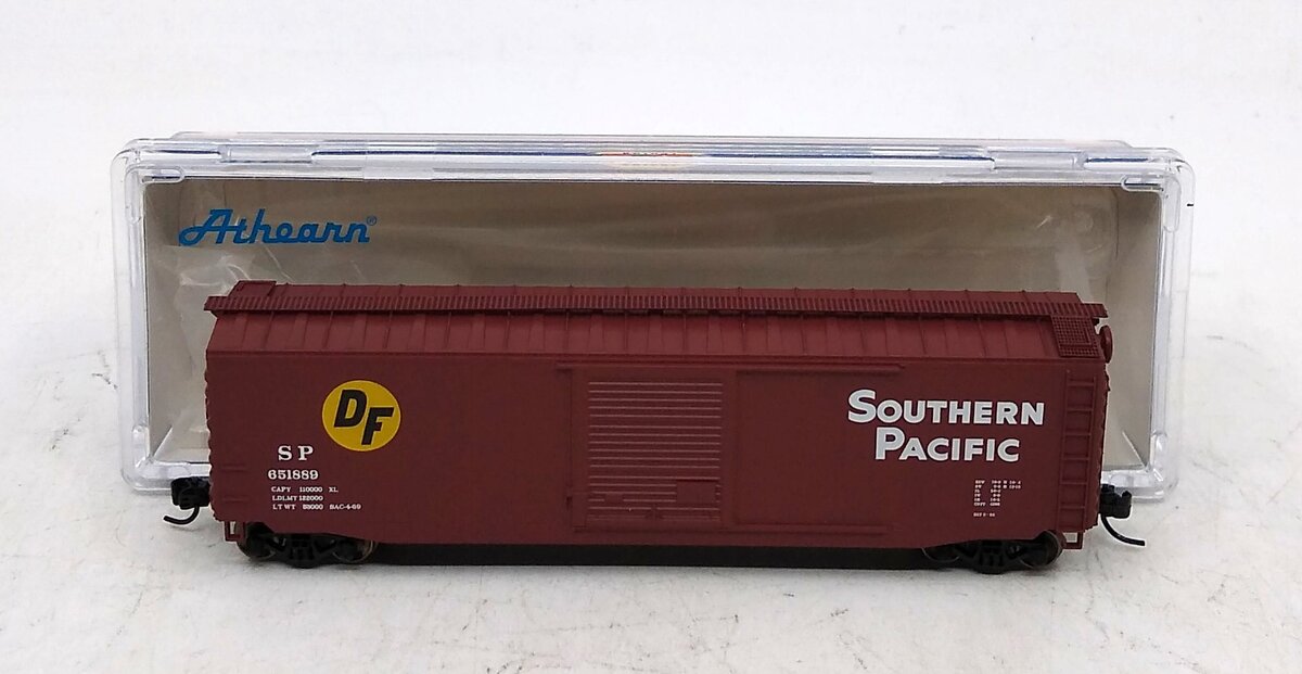 Athearn ATH6992 N Scale Southern Pacific 50' PS-1 Single Door Box Car #651889 EX/Box