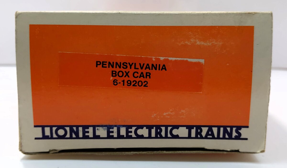 Lionel 6-19202 O Gauge Pennsylvania Railroad Boxcar #19202 LN/Box