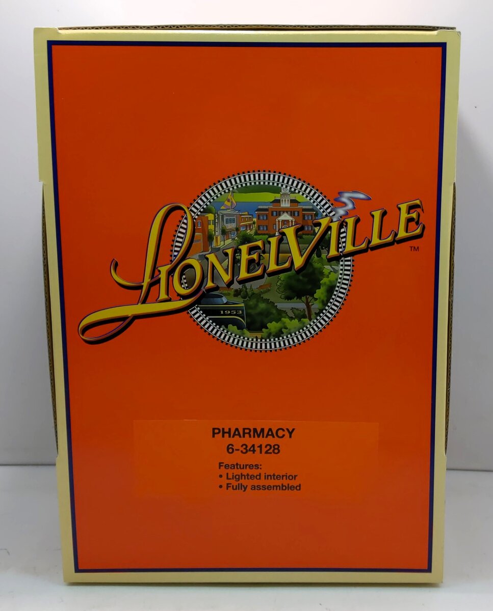 Lionel 6-34128 O Assembled Pharmacy Building LN/Box