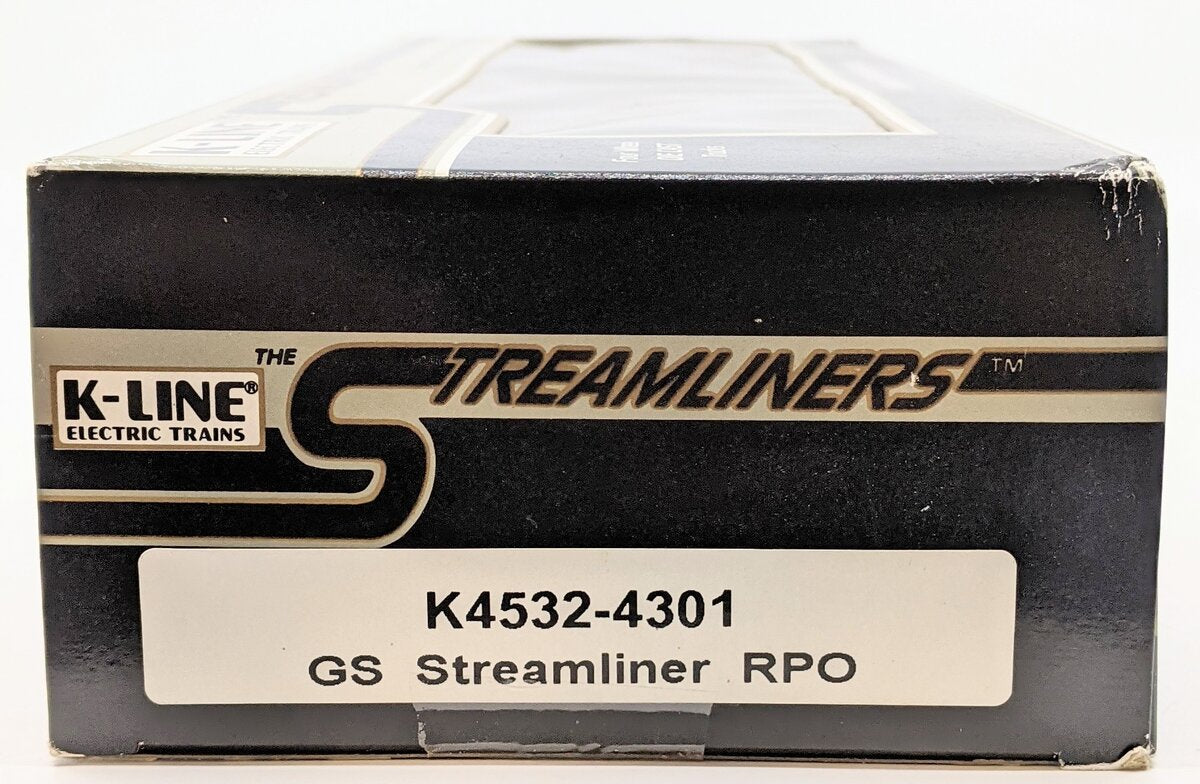 K-Line K4532-4301 O Golden State U.S. Mail 13.5" Streamliner RPO Car #4301 LN/Box