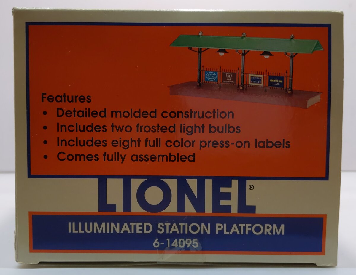 Lionel 6-14095 Illuminated Station Platform EX/Box