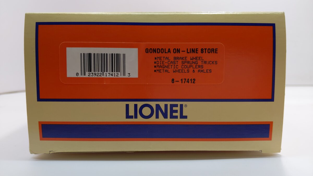 Lionel 6-17412 O Gauge On-line Store Gondola #6462 NIB