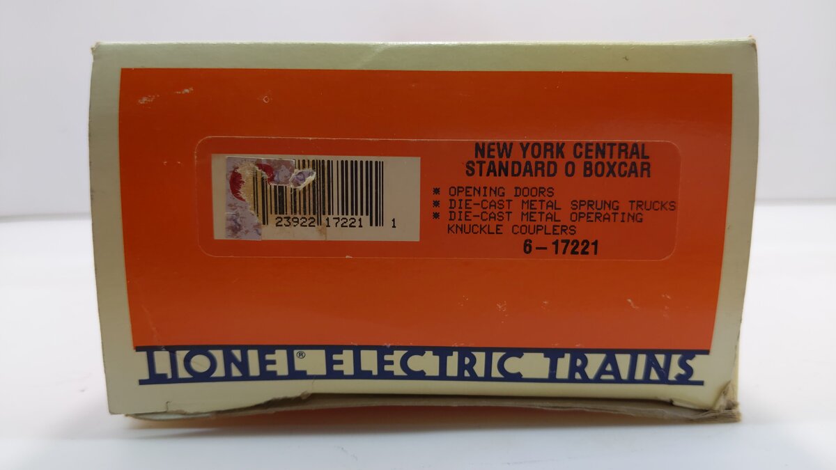 Lionel 6-17221 O Gauge New York Central Standard Boxcar #17221