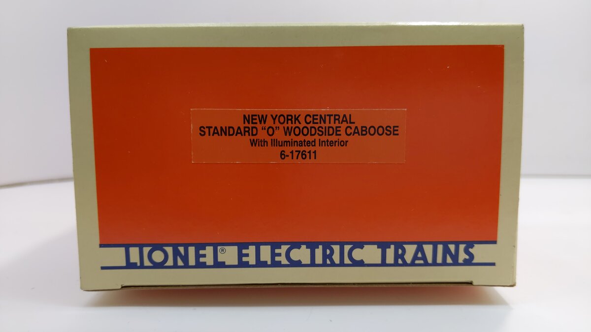 Lionel 6-17611 O Gauge New York Central Illuminated Woodside Caboose #6003 LN/Box