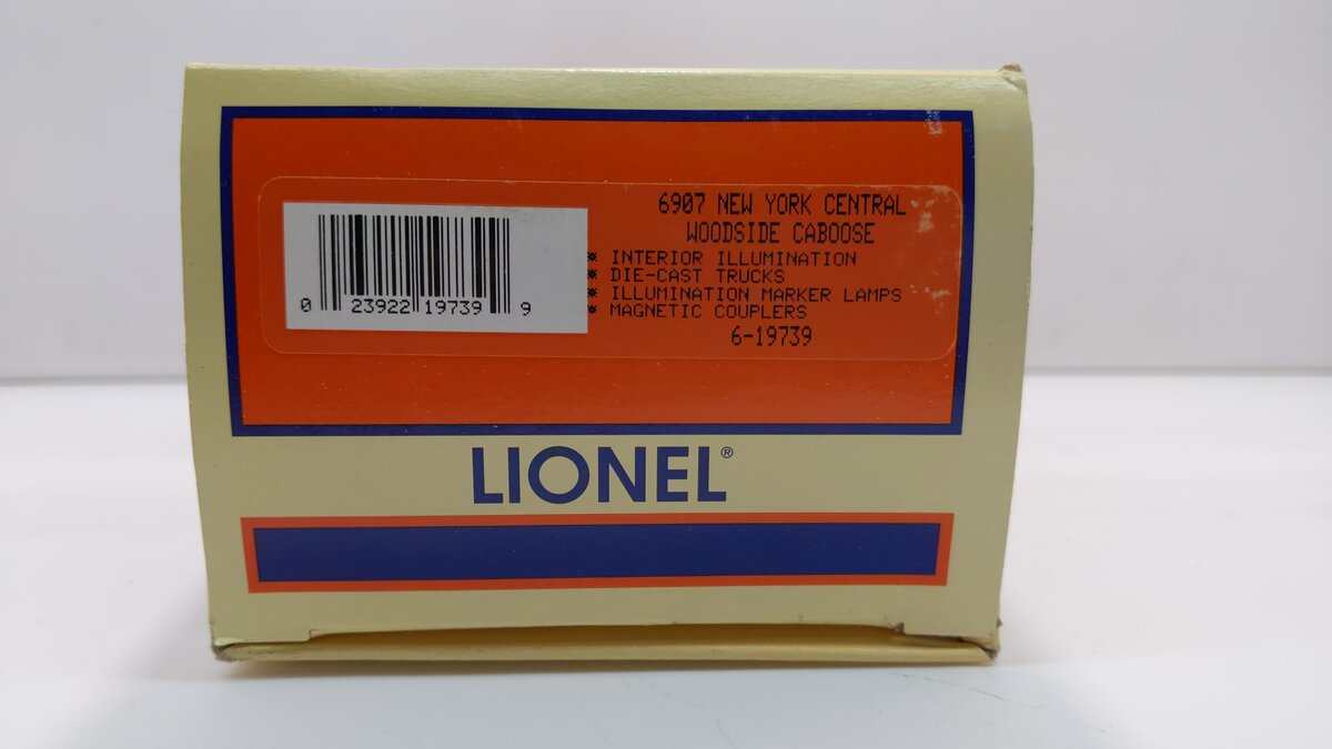 Lionel 6-19739 O Gauge New York Central Woodside Caboose #6907 NIB