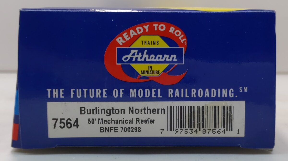 Athearn 7564 HO Scale Burlington Northern 50' Mechanical Reefer Car #700298 LN/Box