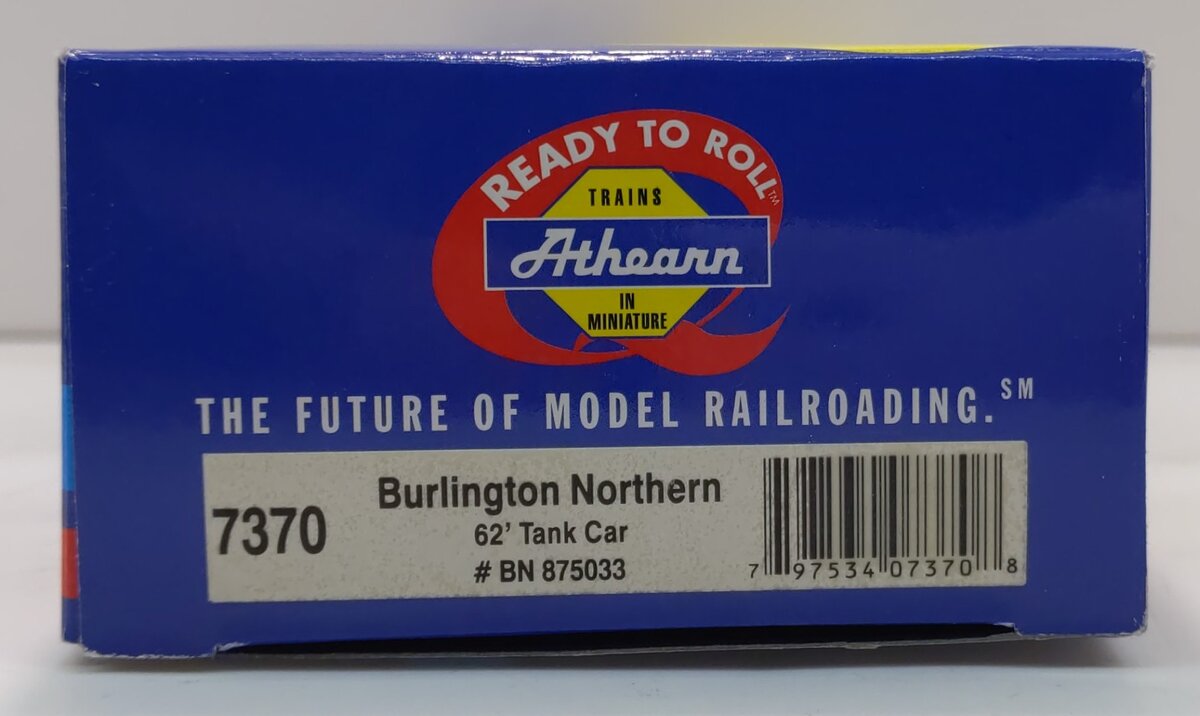 Athearn 7370 HO Scale Burlington Northern 62' Tank Car #875033 LN/Box