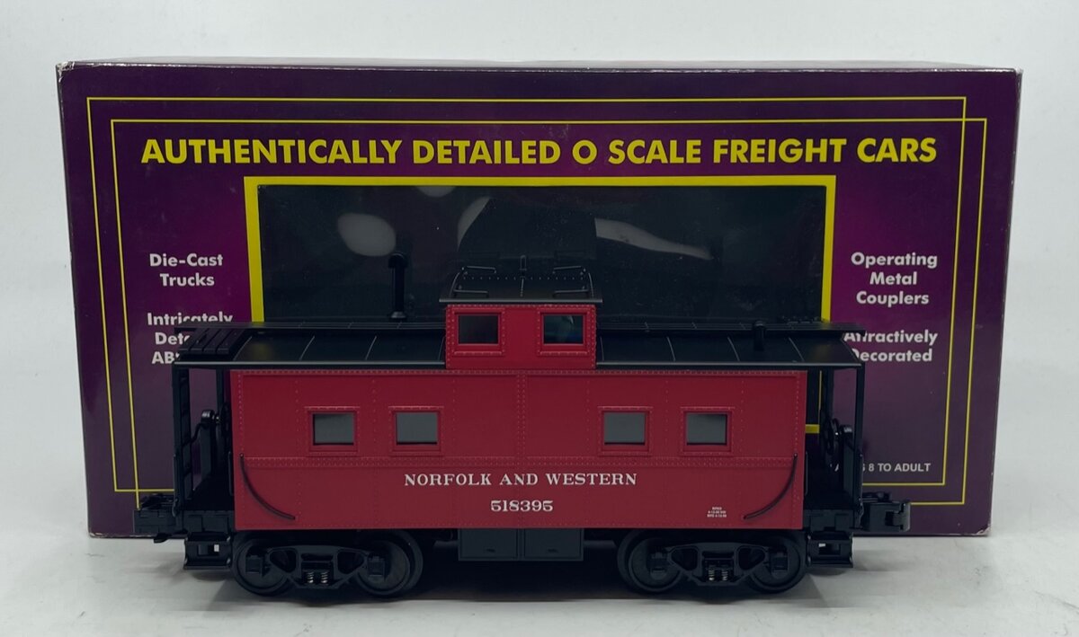 MTH 20-91128 O Gauge Norfolk & Western enter Cupola Steel Caboose #518395 LN/Box