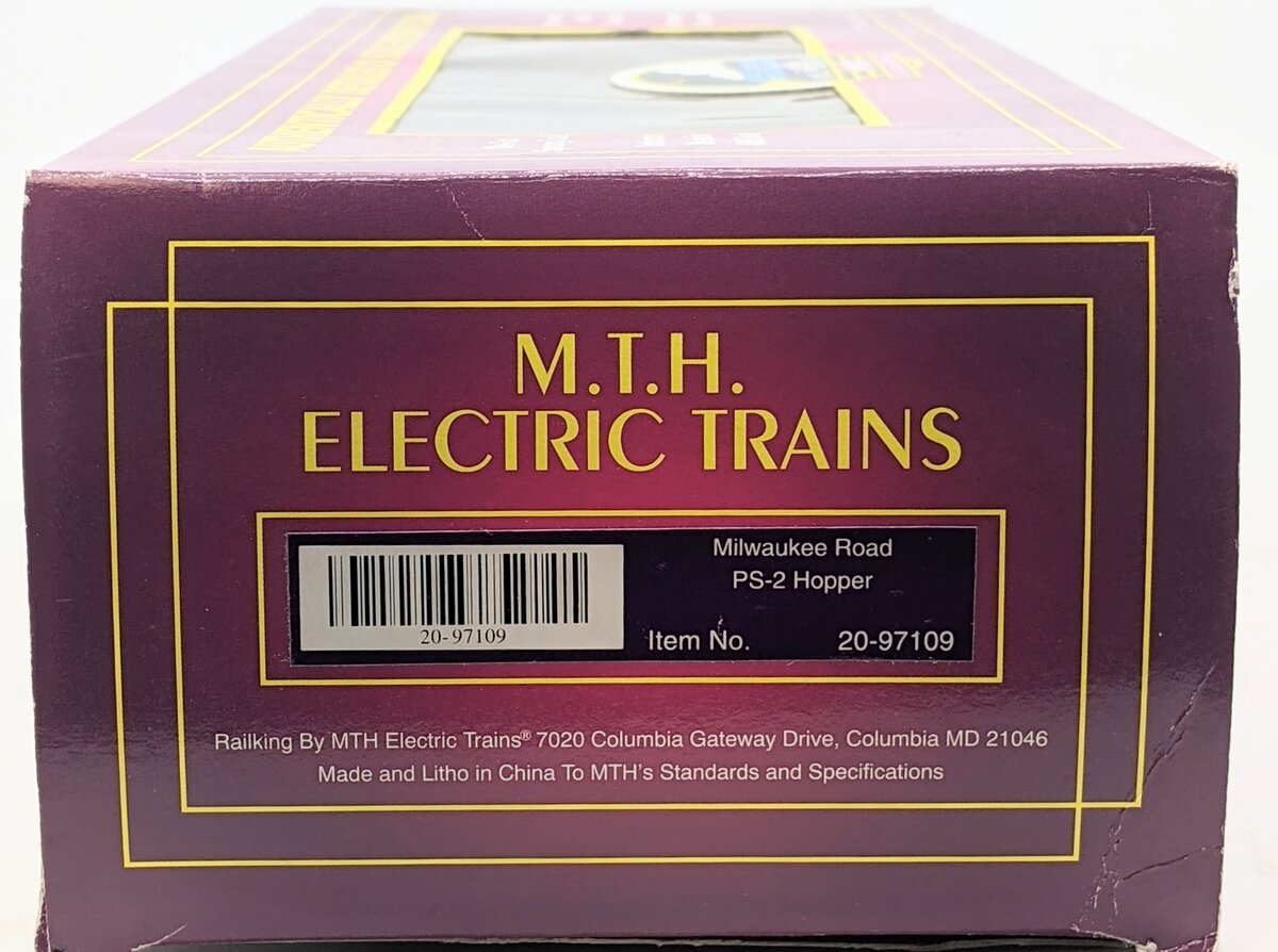 MTH 20-97109 O Gauge Milwaukee Road PS-2 Hopper Car #52495 LN/Box