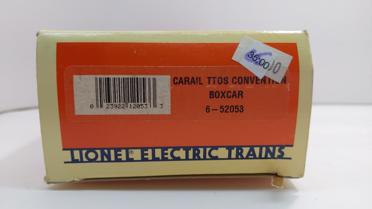 Lionel 6-52053 O Gauge TTOS Carail Convention Boxcar LN/Box