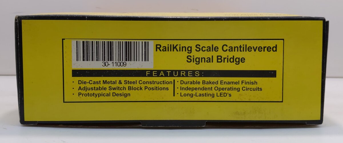 MTH 30-11009 O Scale RailKing Cantilevered Signal Bridge LN/Box