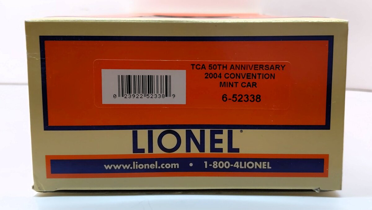 Lionel 6-52338 O TCA 50th Anniversary 2004 Mint Car #5404 w/Gold Plated Coin LN/Box