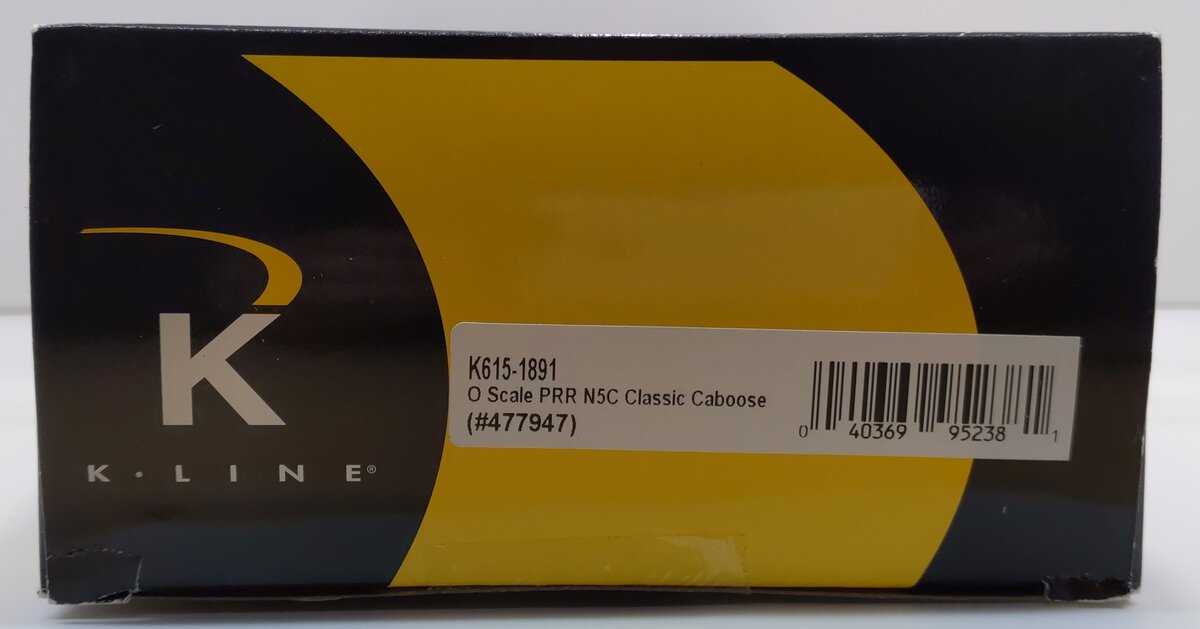 K-Line K615-1891 O Gauge Pennsylvania N5C Lighted Caboose #477947 LN/Box