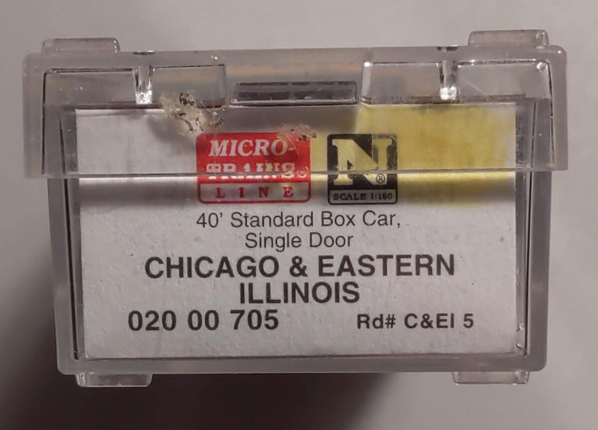 Micro-Trains 02000705 N Chicago & Eastern Illinois 40' Single Door Boxcar #5