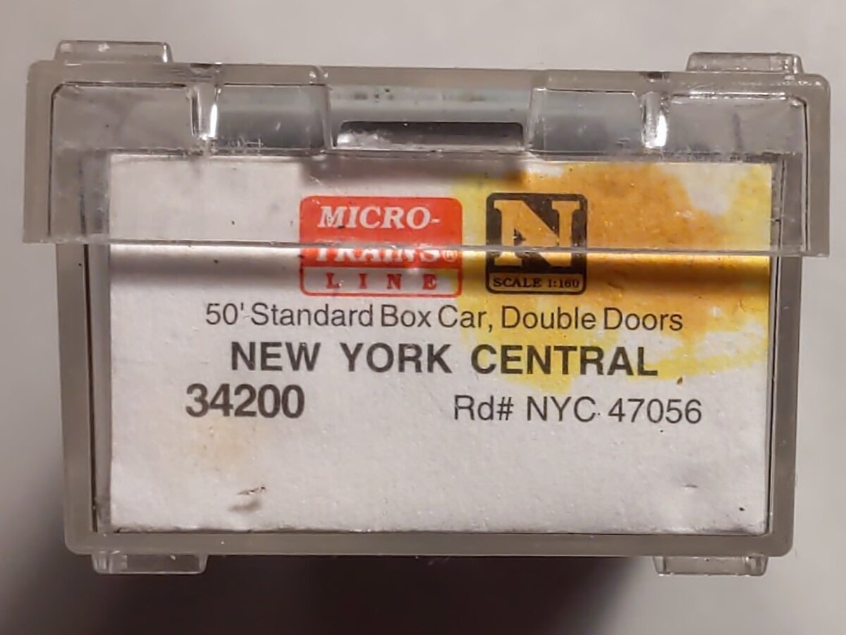 Micro-Trains 03400200 N Scale NYC 50' Standard Double Door Boxcar #47056 LN/Box