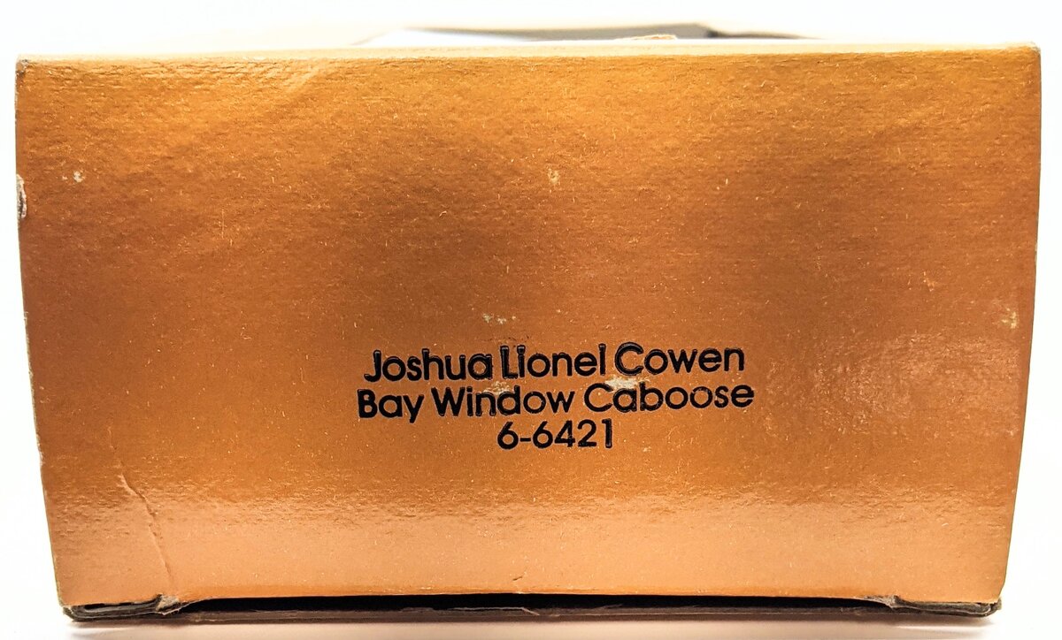 Lionel 6-6421 O Gauge Joshua L. Cowen Bay Window Illuminated Caboose
