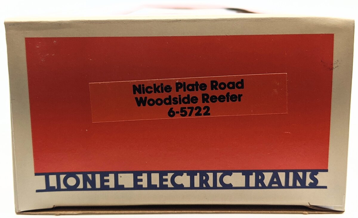 Lionel 6-5722 O Gauge Nickel Plate Road Woodside Reefer #5722 LN/Box
