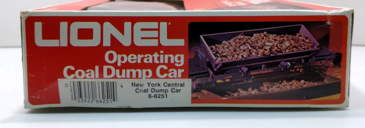 Lionel 6-6251 O Gauge New York Central Coal Dump Car #6251 NIB