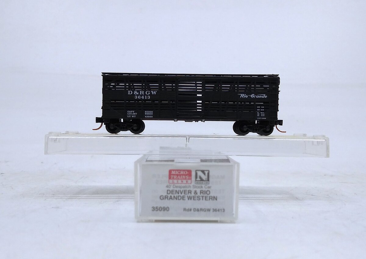 Micro-Trains 03500090 N Denver & Rio Grande Western 40' Despatch Stockcar #36413 NIB