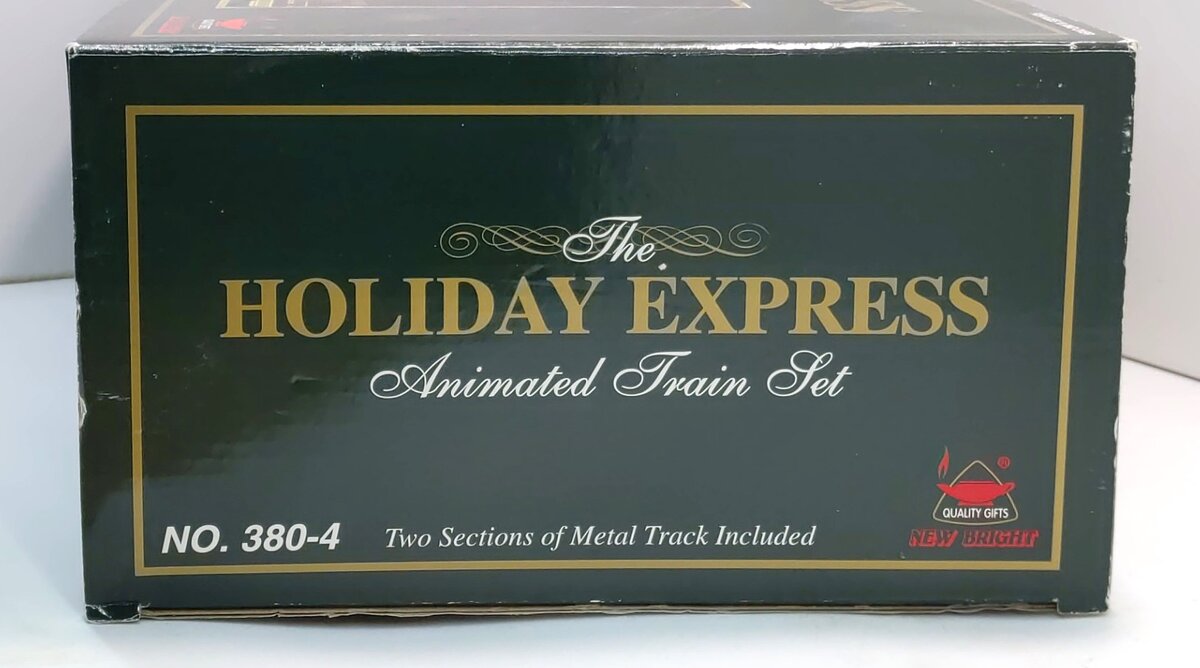 New Bright 380-4 G Holiday Express Animated Log Mill Wood Car LN/Box