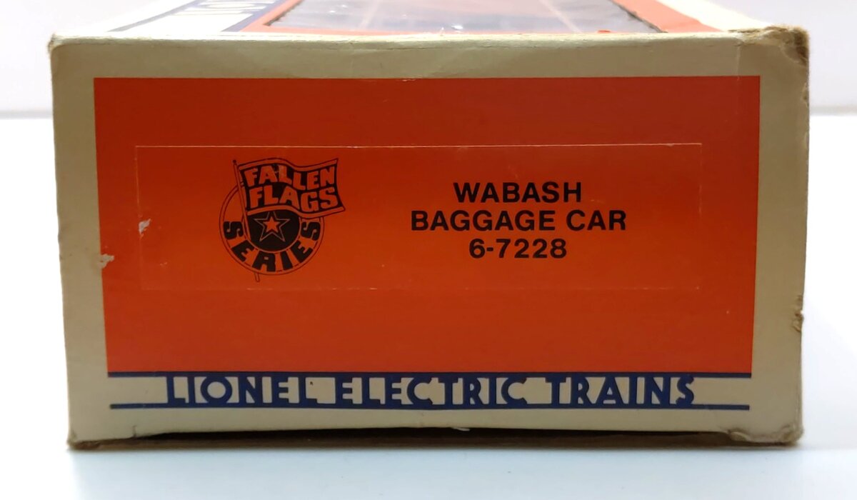 Lionel 6-7228 O Gauge Wabash REA Baggage Car LN/Box