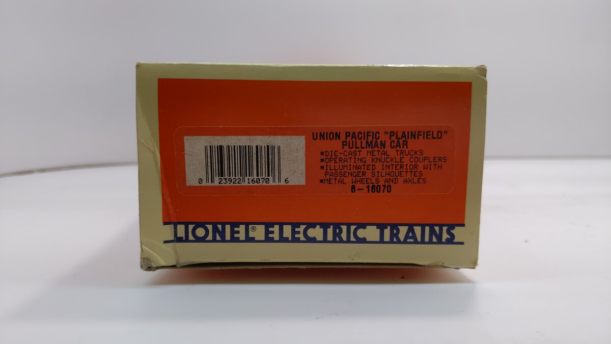 Lionel 6-16070 O Gauge Union Pacific "Plainfield" Pullman Car #6070 LN/Box